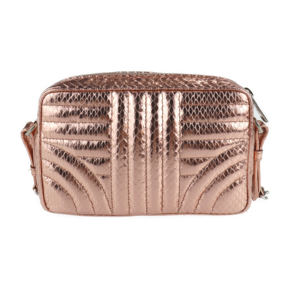 Prada Bag Python Chain Pink Shoulder Leather Impu… - image 3